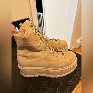 Wedges sneakers , velvet , toupe